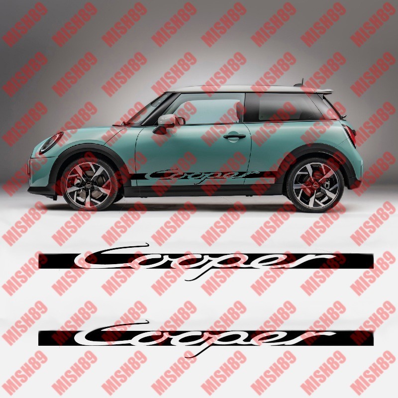 MINI COOPER GT3 Style SIDE GRAPHICS STRIPE VINYL DECALS STICKERS ANY COLOR