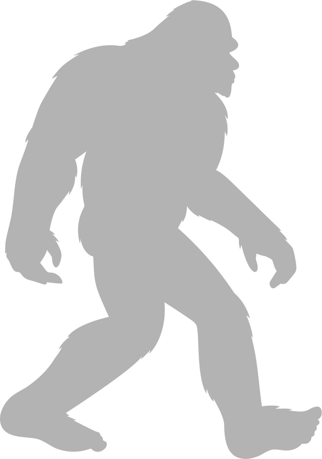 Big Foot Sasquatch Yeti Decal Sticker Car Truck SUV Bumper Wall Laptop Tablet