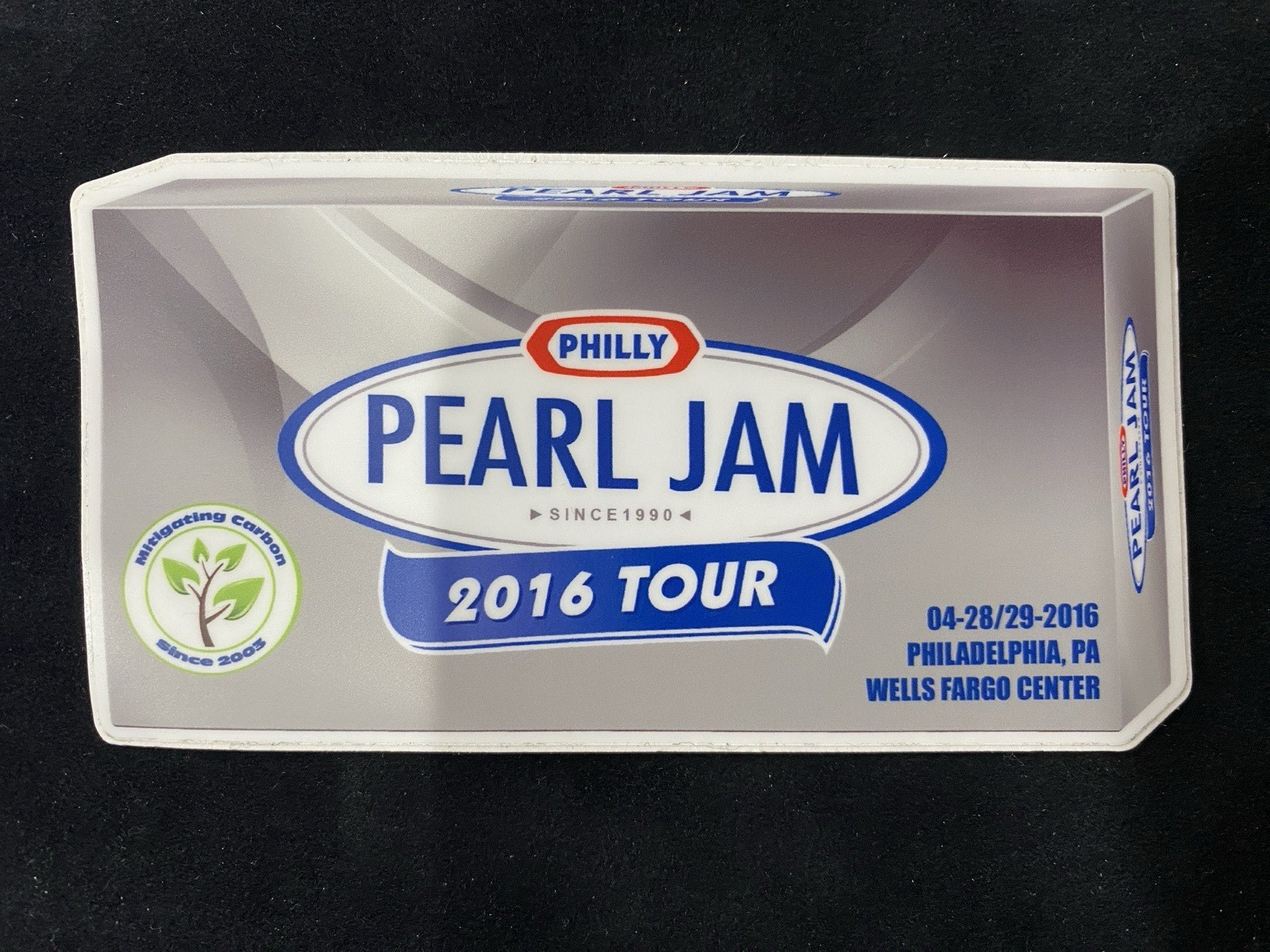 Pearl Jam Philadelphia, PA 2016 Tour – 4.5" Sticker – New / Unused.
