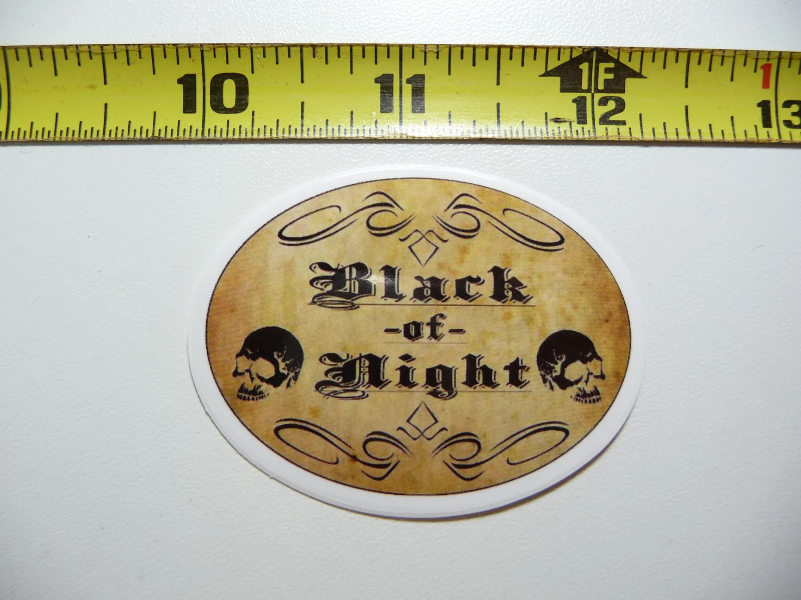 BLACK OF NIGHT SMALL STICKER DECAL WITCHCRAFT POTION SPELL WITCH GOTH FUNNY