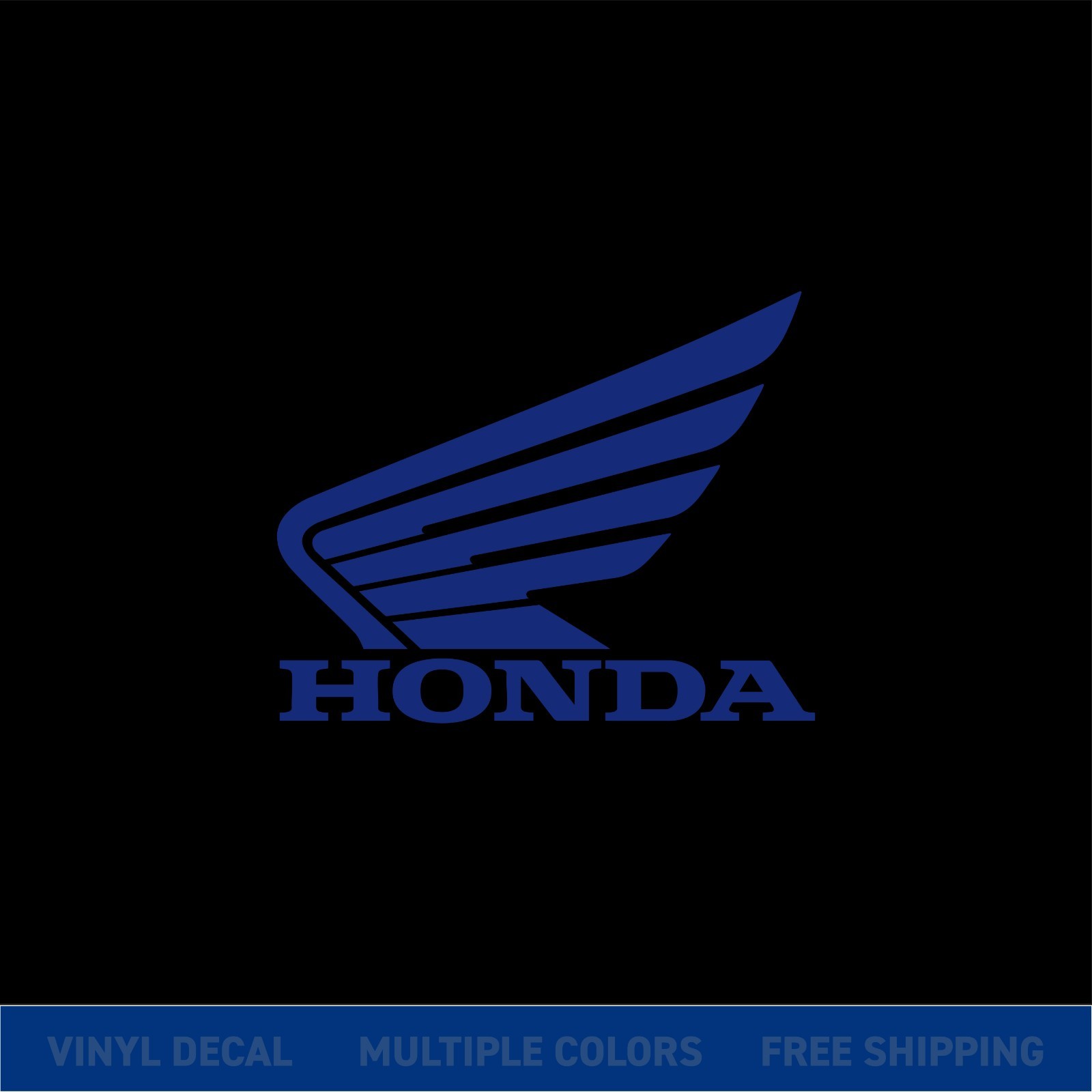 Honda Wings Logo Decal – Vinyl Sticker for Motorcycle, Bike, Car, or Truck Windw