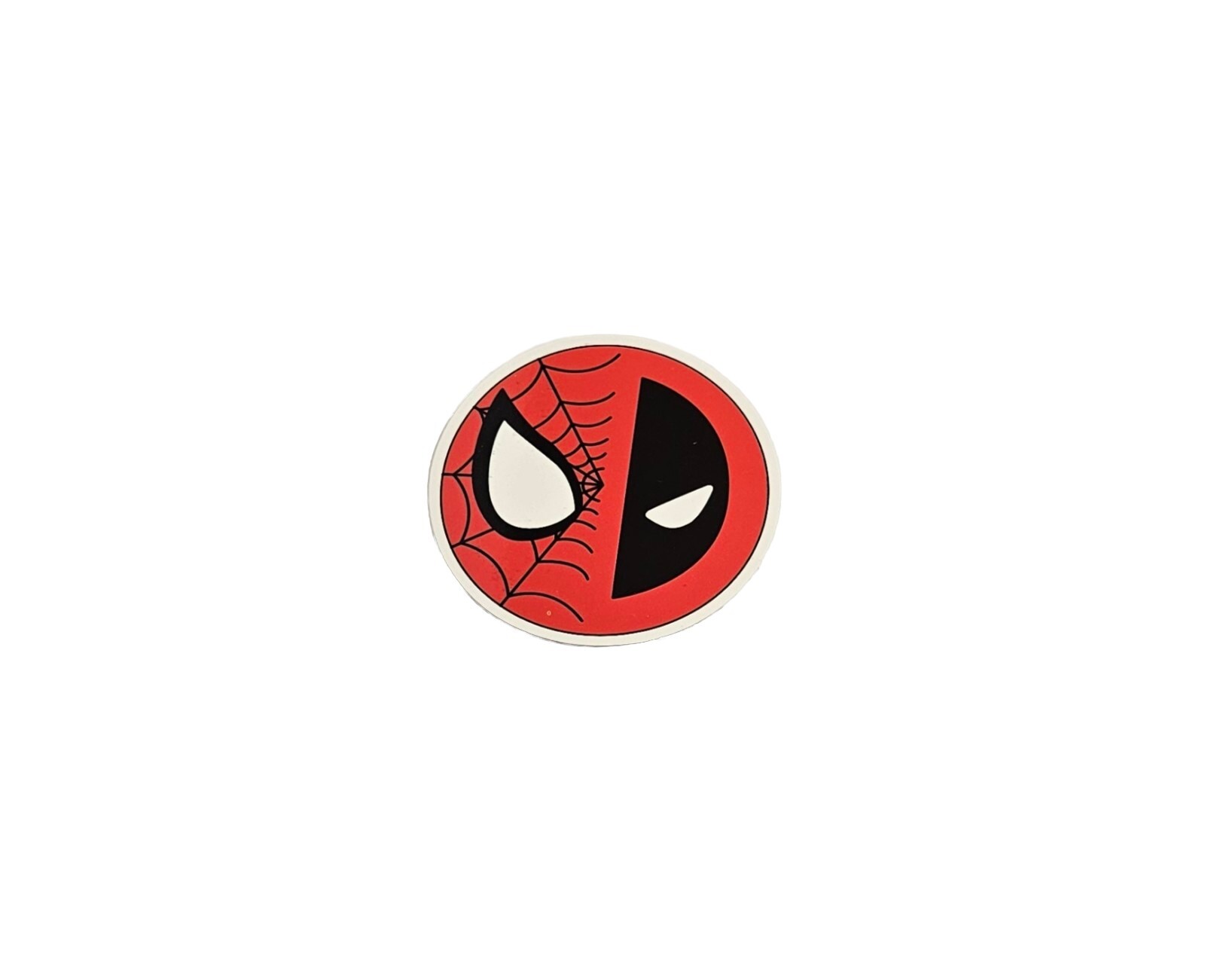 Circular Spiderman Logo Sticker Laptop Decal Waterproof Skateboard Sticker