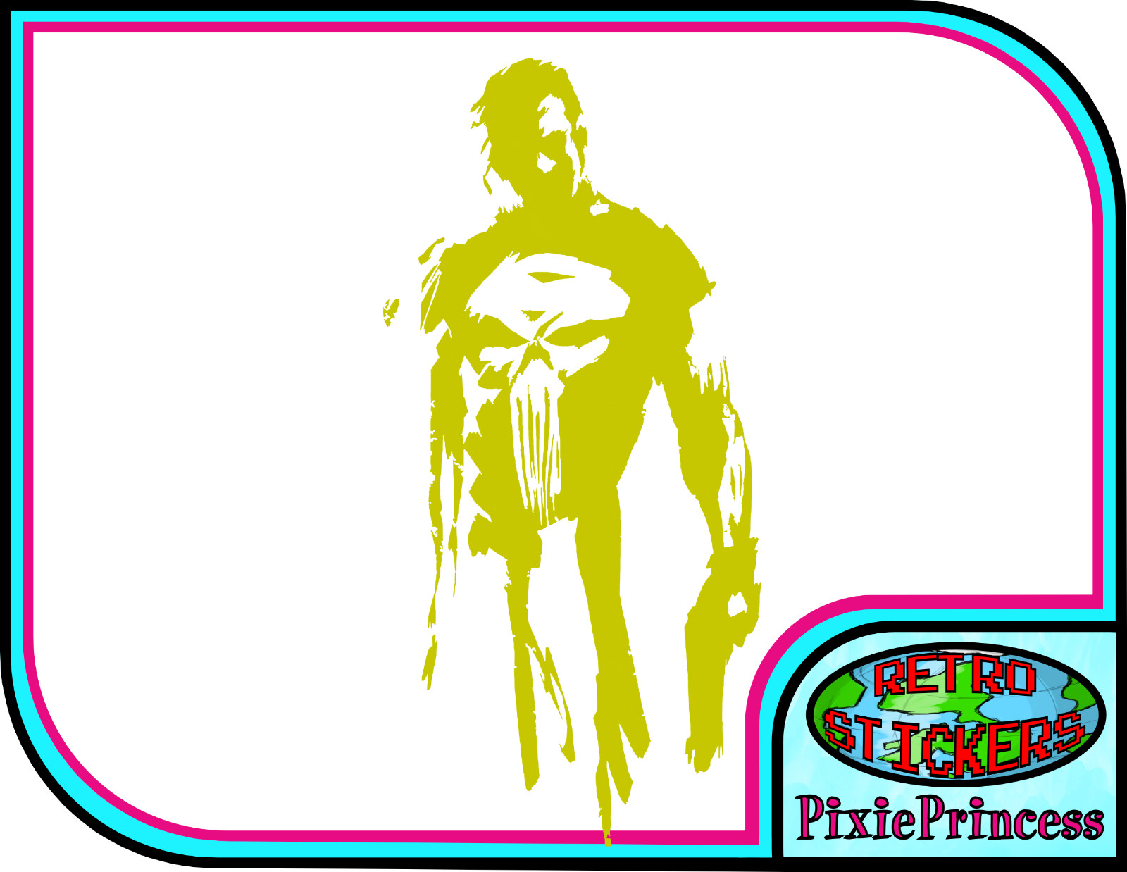 Marvel The Punisher Frank N Vinyl Sticker Car Bike Truck Window Wall Art Comic