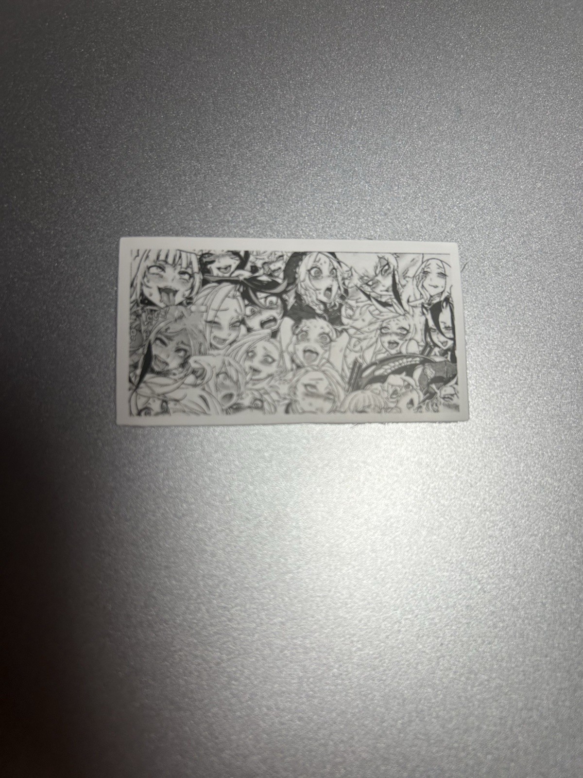 black and white waifu lewd stickers