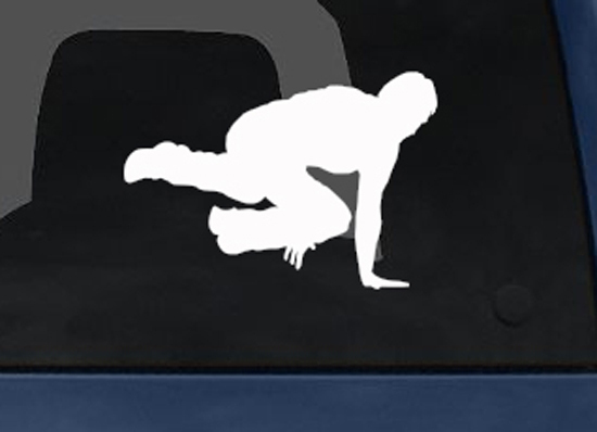 Sport Silhouette – Parkour Free Running Version 1- Car Tablet Vinyl Decal