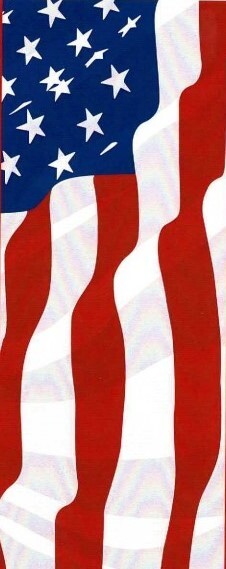 US Flag Patriotic Column Wrap – Square, Round, Or Simply Hang With Grommets.