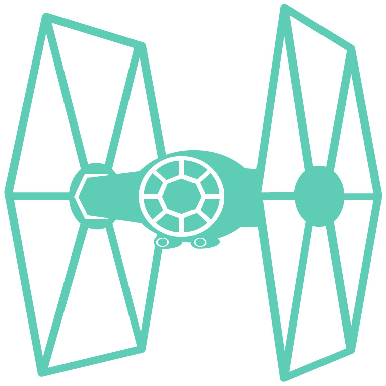 Star Wars Empire Tie Fighter Die Cut Vinyl Multiple Colors Decal Made USA