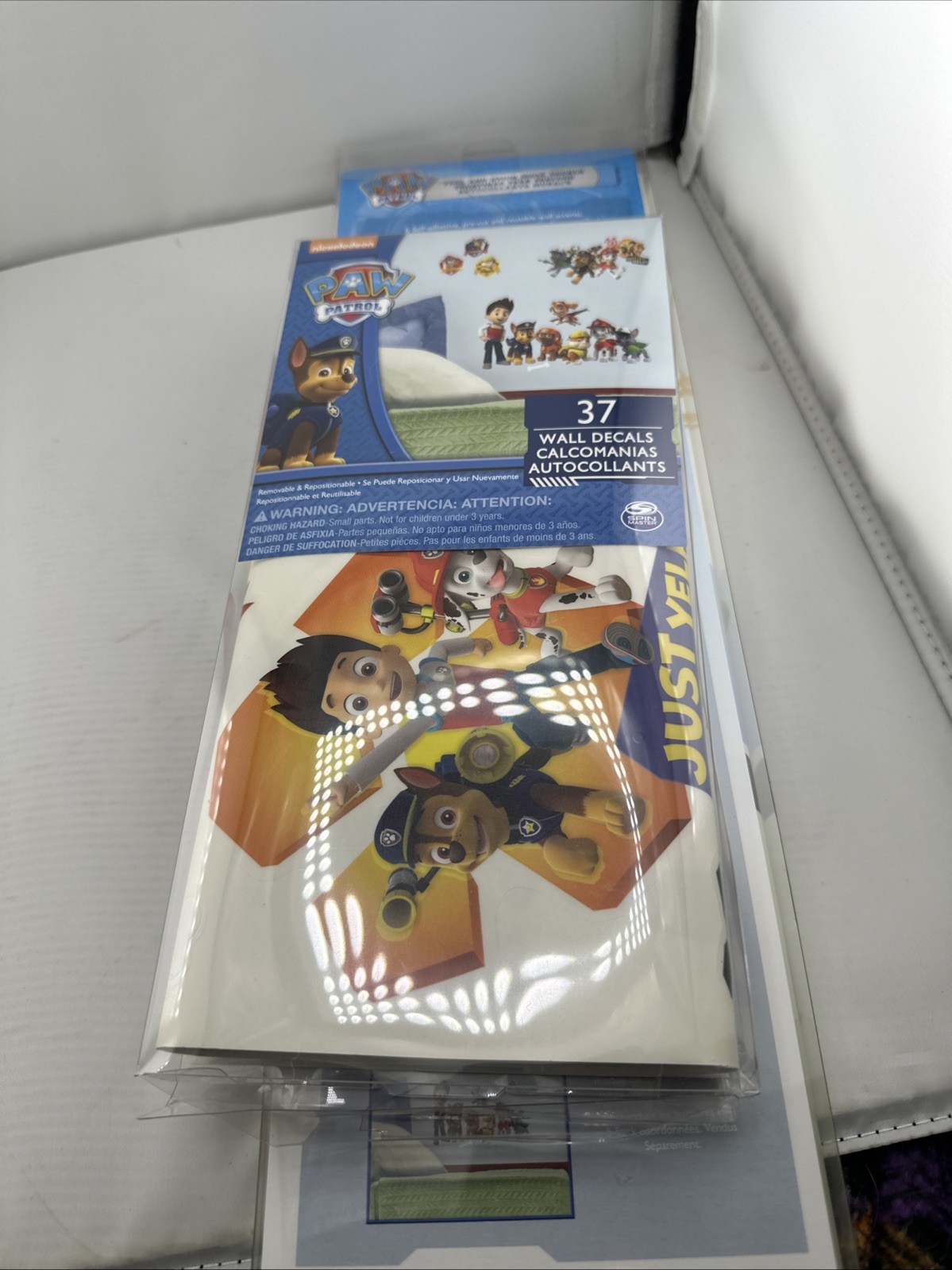2 Packs New & Sealed Paw Patrol Wall Decals 37 2015 & 6 2014 Peel And Stick