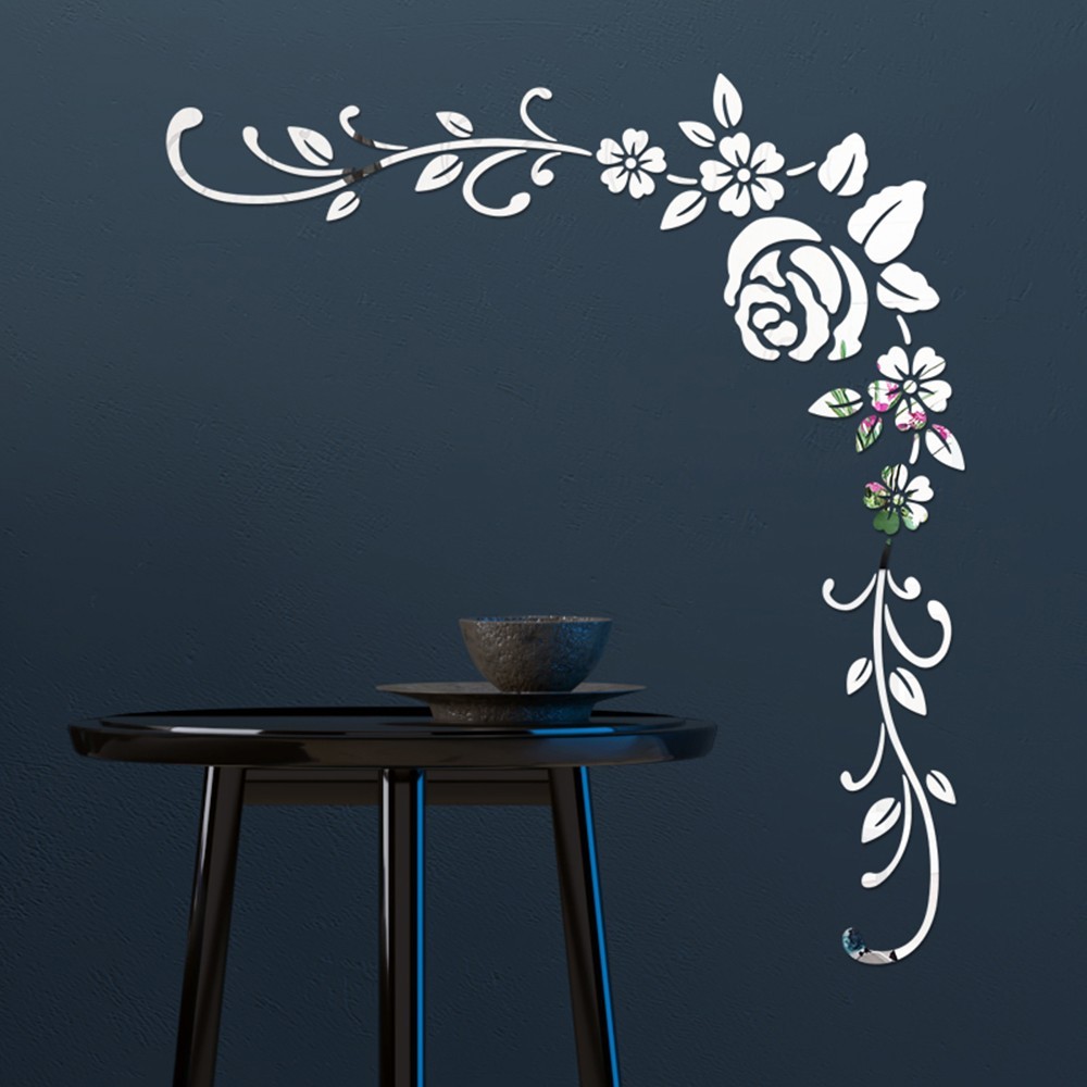 Wall Sticker Wall sticker Flower Art Decor Living Room Removable Acrylic