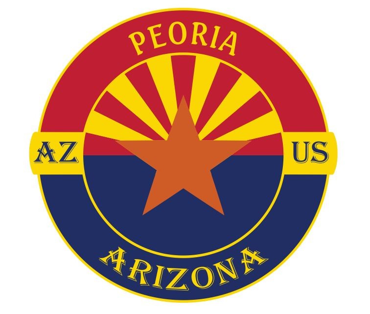 Peoria Arizona Sticker Decal A1311