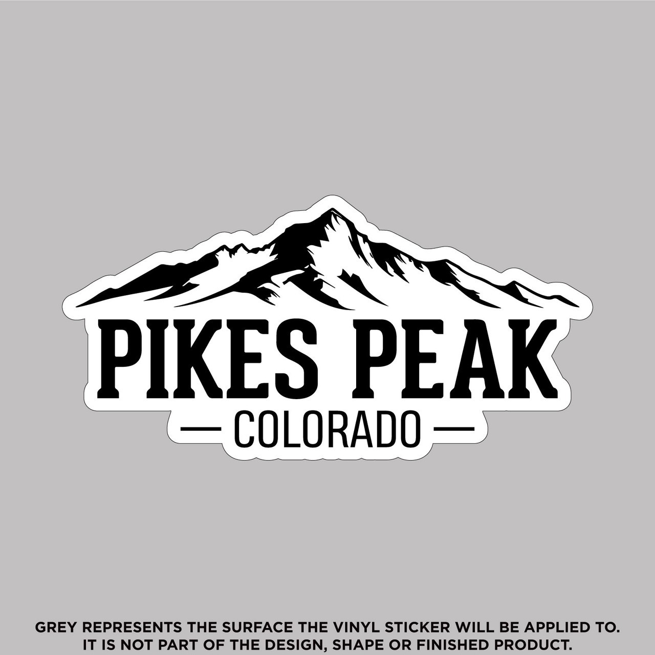 Pikes Peak Colorado, Outdoor Vinyl Sticker Decal