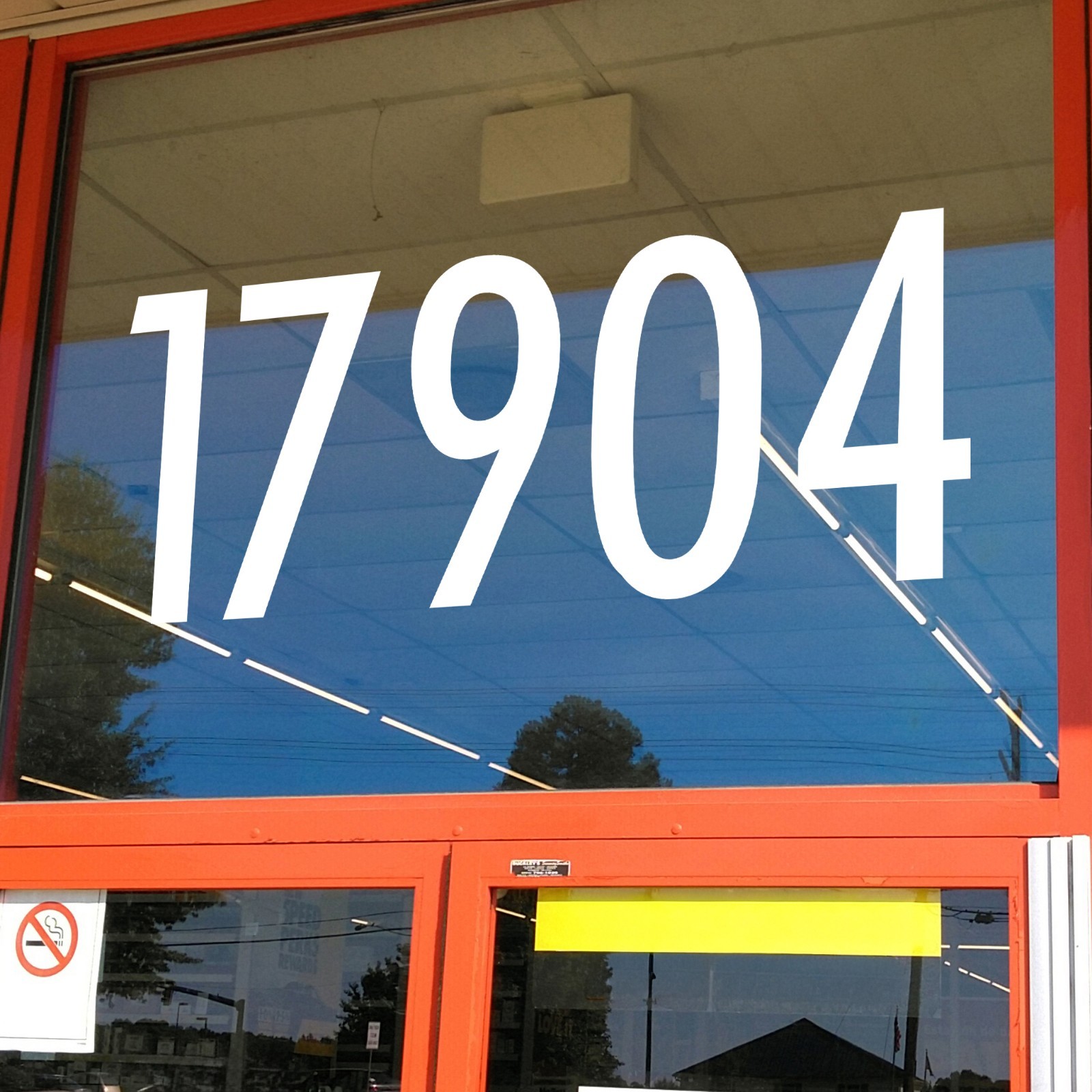 Large Storefront Address Numbers Vinyl Decal Window Futura Bold Font