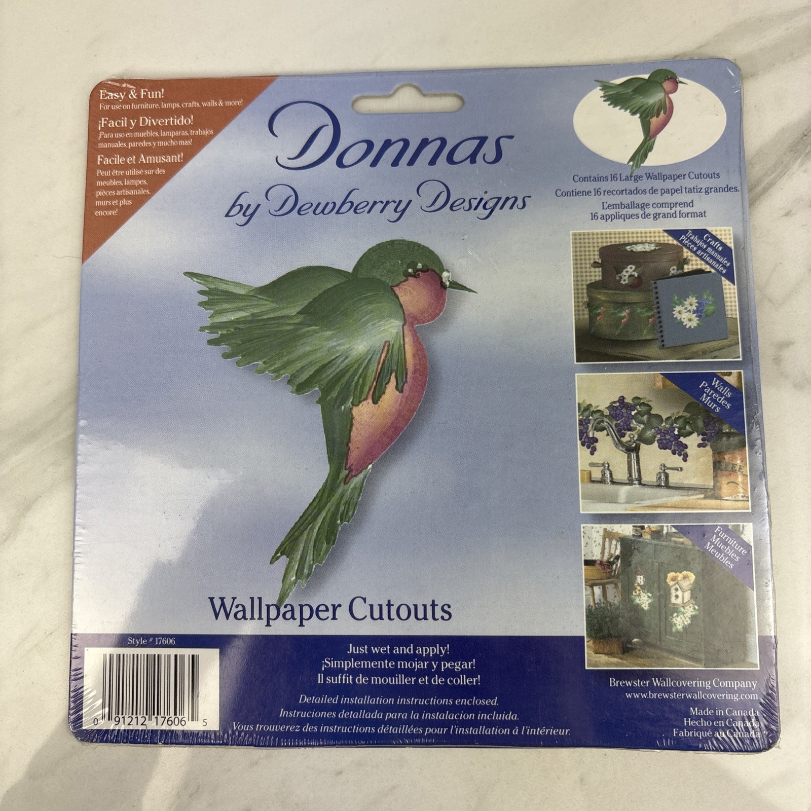 32 Birds Hummingbirds Wallpaper Cutouts Cottage Core Shabby Furniture Decoupage