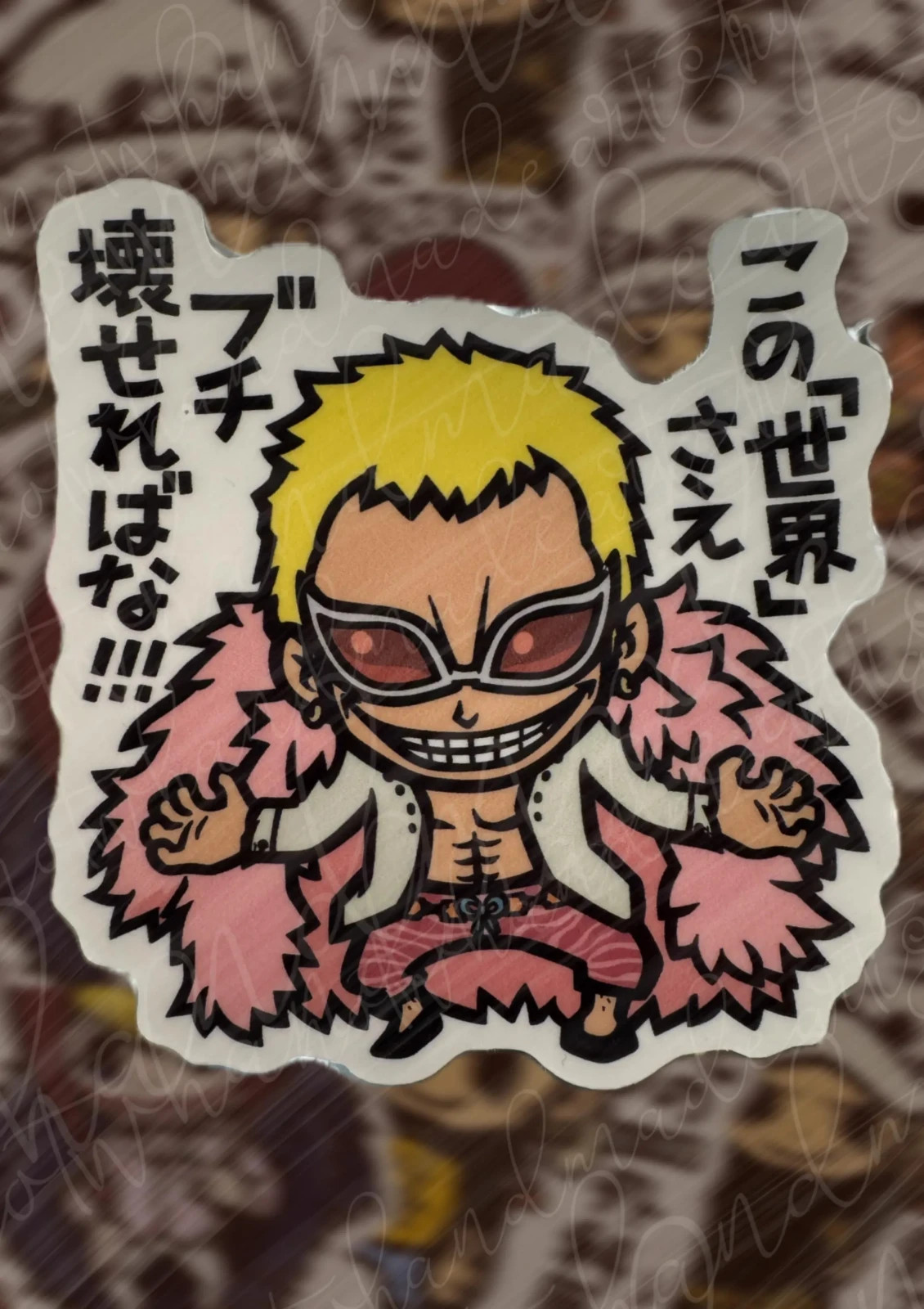 One Piece Heart Pirates Weatherproof Stickers