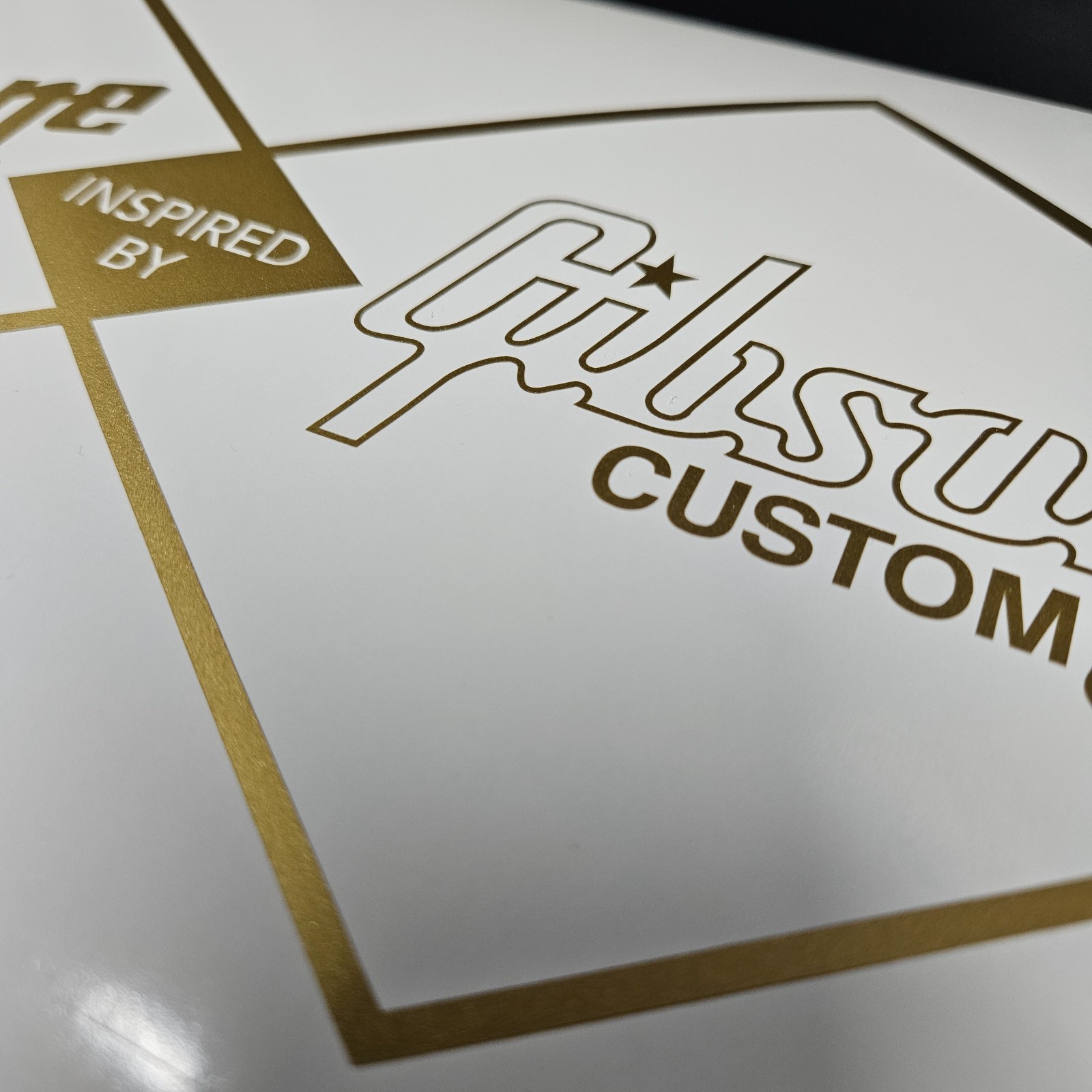 Epiphone Inspired by Gibson custom decal / sticker for guitar case, window, wall