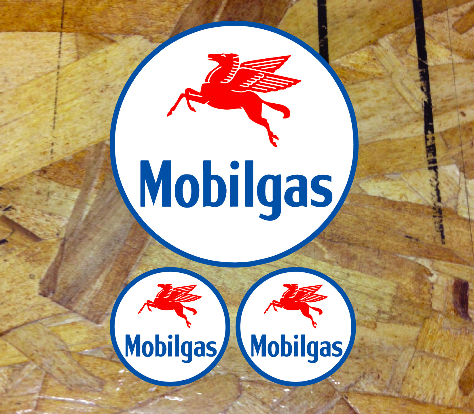 Mobilgas Mobil Gas Oil Vintage Vinyl Decal Sticker 3 for1 – Large XL Choose size