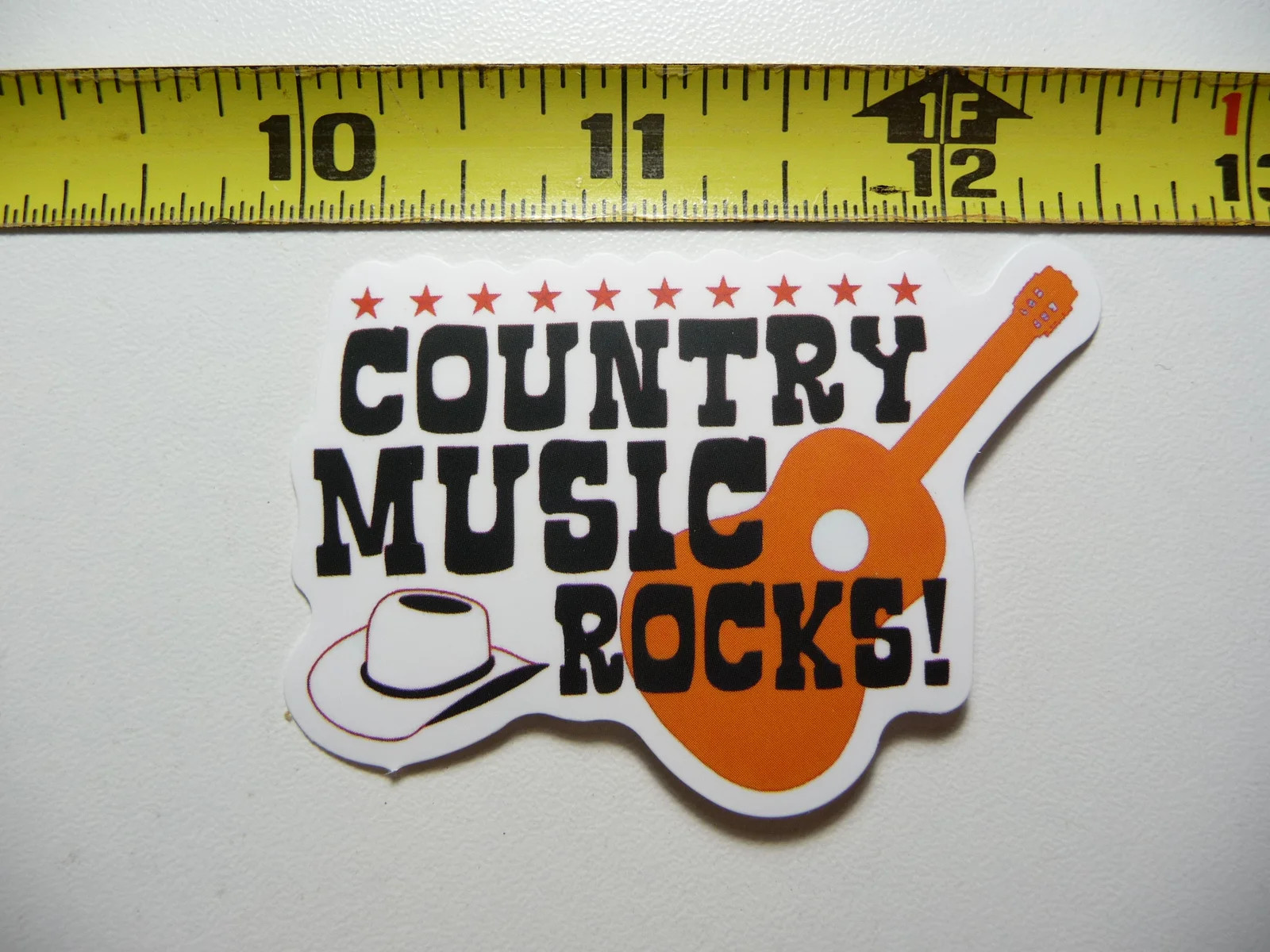 COUNTRY MUSIC ROCKS SMALL STICKER DECAL FAN STYLE BAND DANCE FUNNY