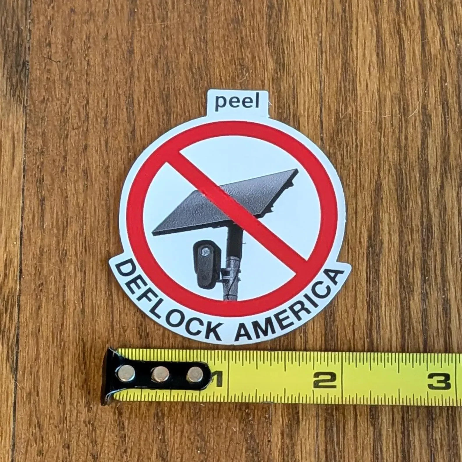 Anti-Flock Surveillance License Plate Camera Sticker Pack – Deflock America!
