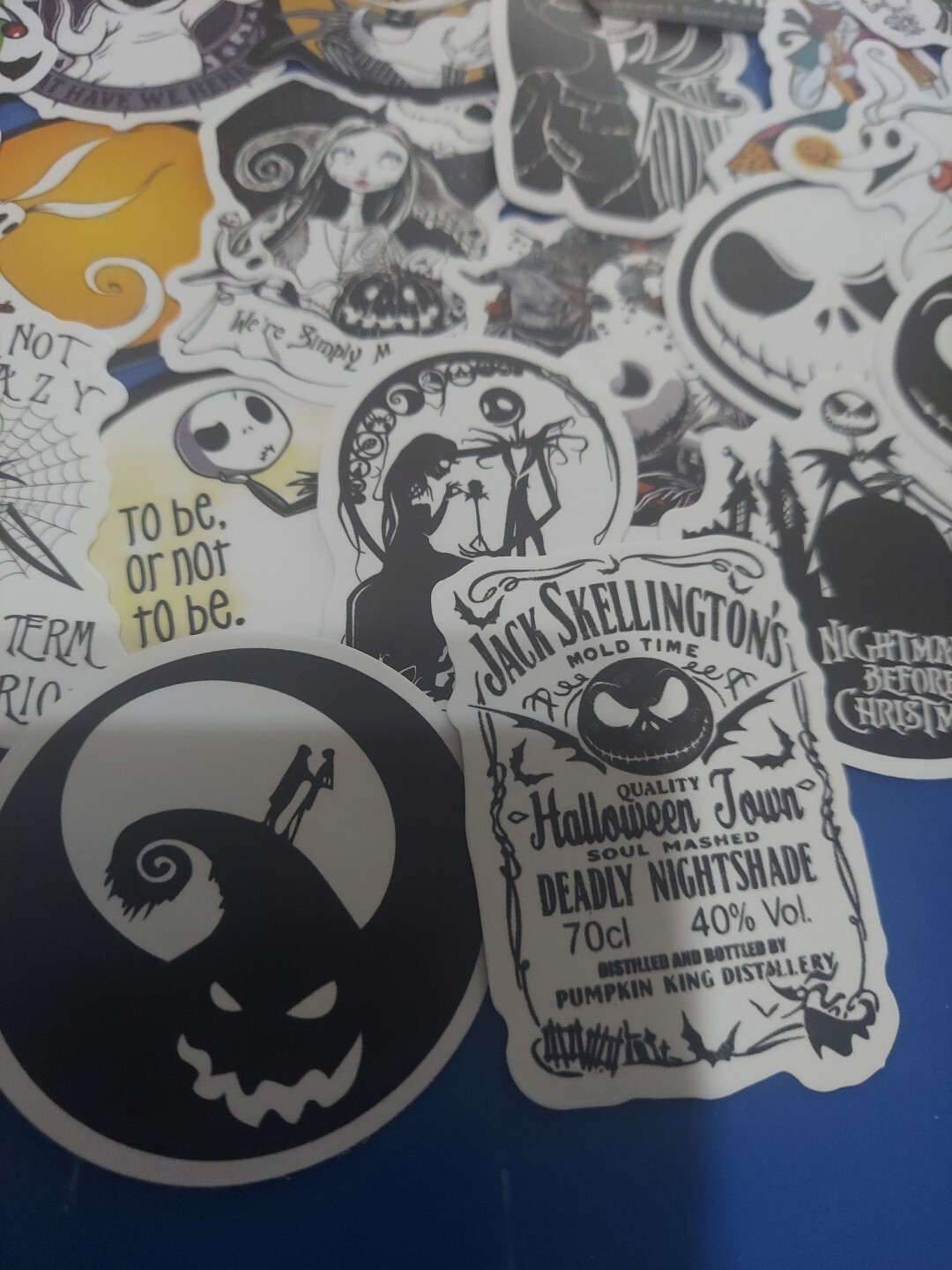 Nightmare Before Christmas Stickers Gothic Jack Skellington Sally Vinyl Stickers
