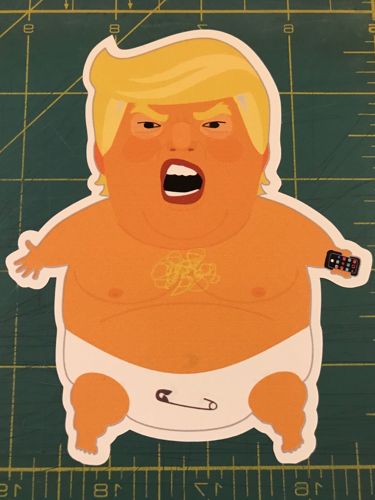 Baby Trump Balloon Sticker