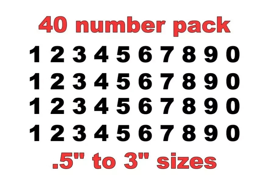 Mailbox Address Locker Numbers Decal Vinyl Sticker Window Door Wall Sign Decals