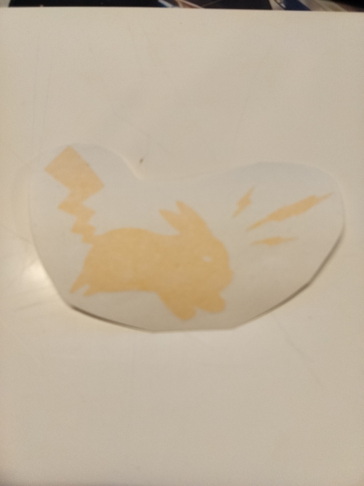 Pokemon Pikachu With Bolts Vinyl Decal, Yellow, Waterproof, 4×6