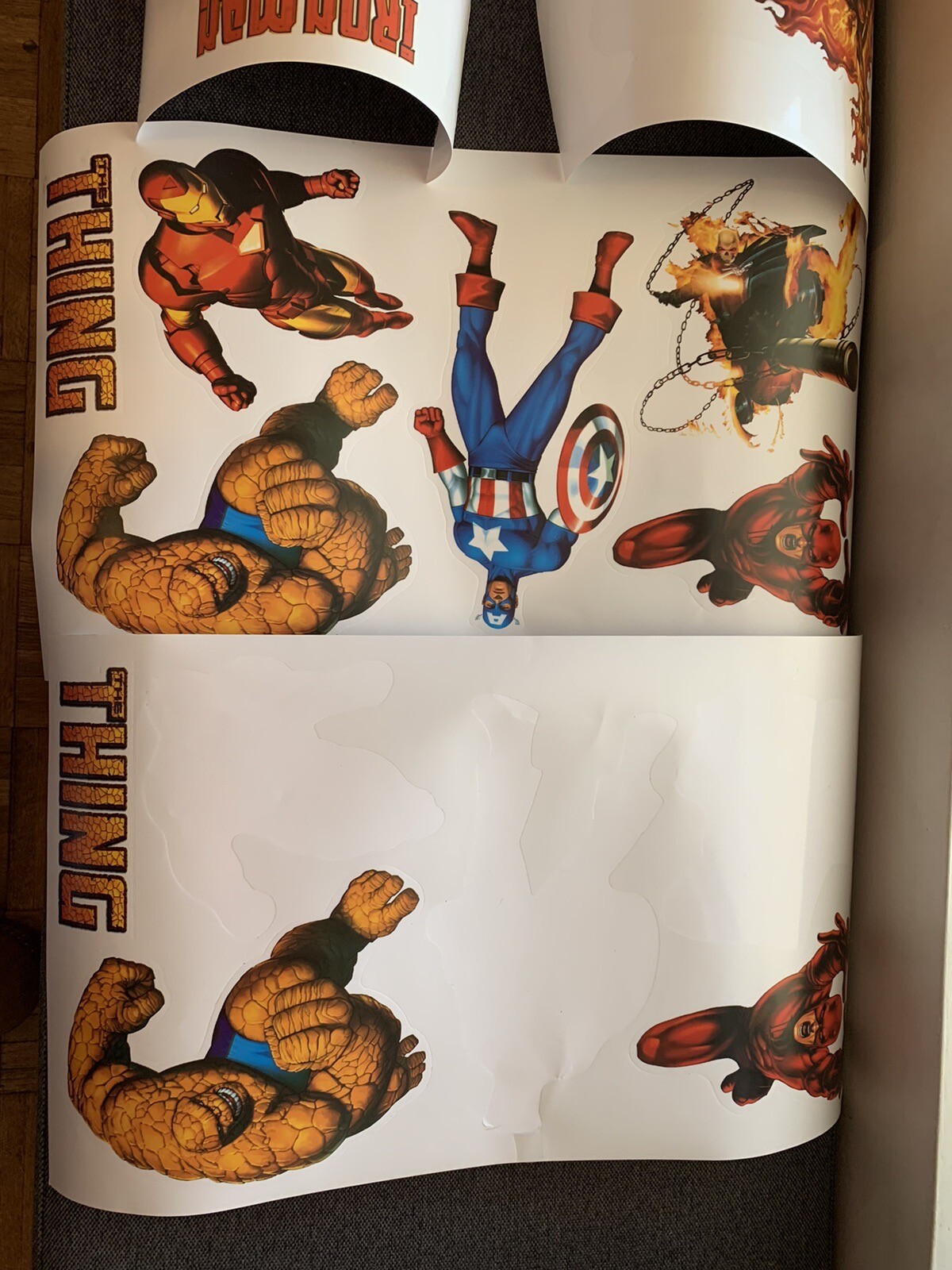 Marvel Superheroes Avengers Wall Decals—SEE Pics & Description—BRAND NEW!