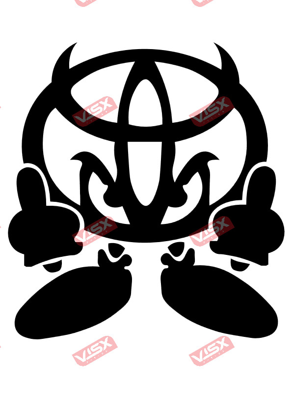 Toyota Fck It Decal Sticker – JDM Car Bumper Window Auto Vinyl Graphic Truck