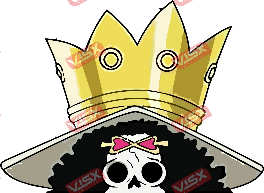 Brook One piece anime peekers bumper stickers, Car Decal,, Window, Luffy