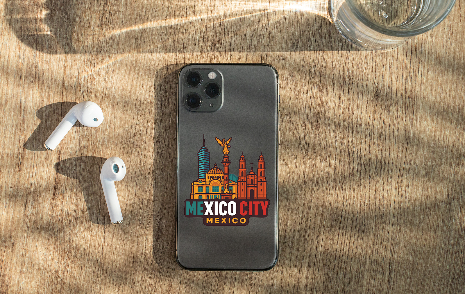 Mexico City Sticker Decal Vinyl Die-Cut City Skyline Landmark Design