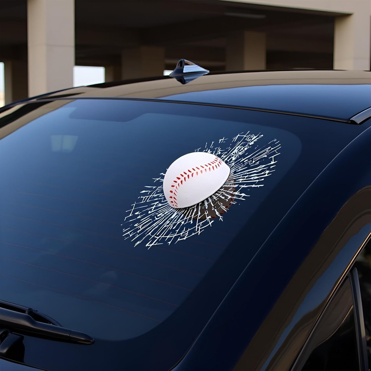 3D Prank Broken Glass Car Sticker Self Adhesive Vinyl Decor