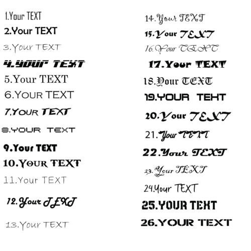 Custom Vinyl Lettering Text Transfer Decal Car Truck Boat Trailer (12 inches)