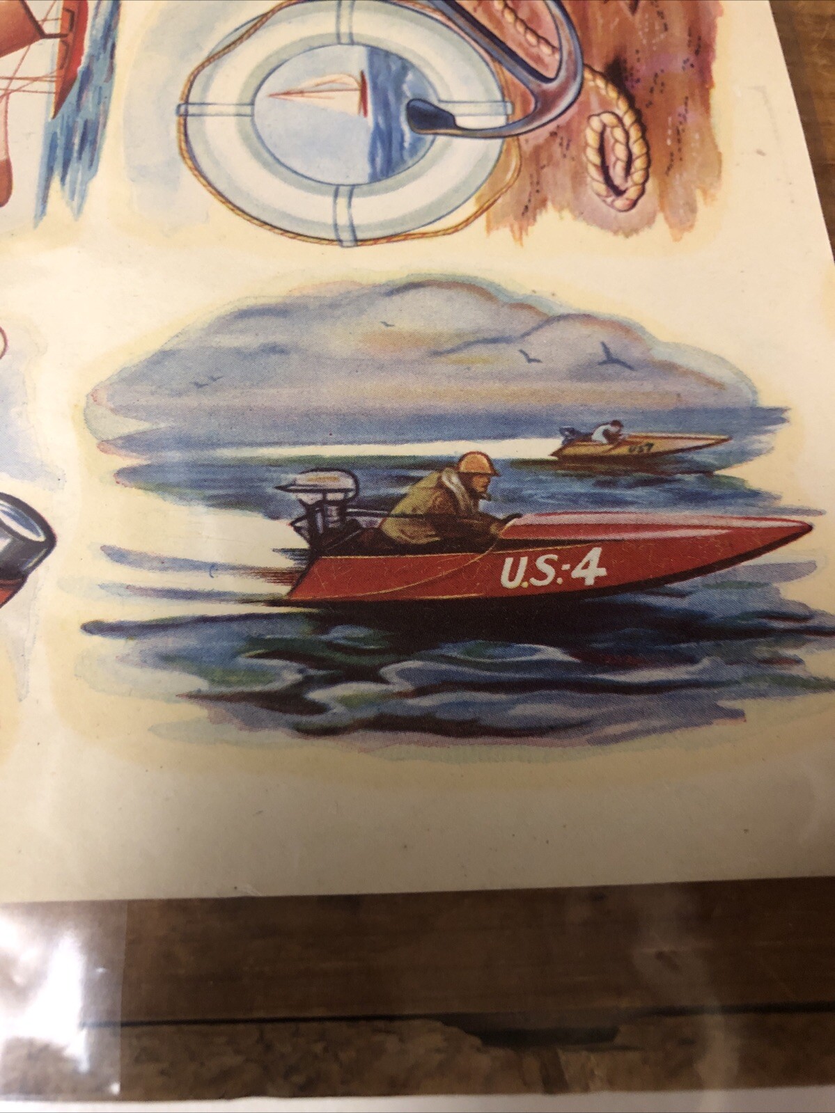 Vintage 1950s Nautical Theme Duro Brand Water-Slide Decals