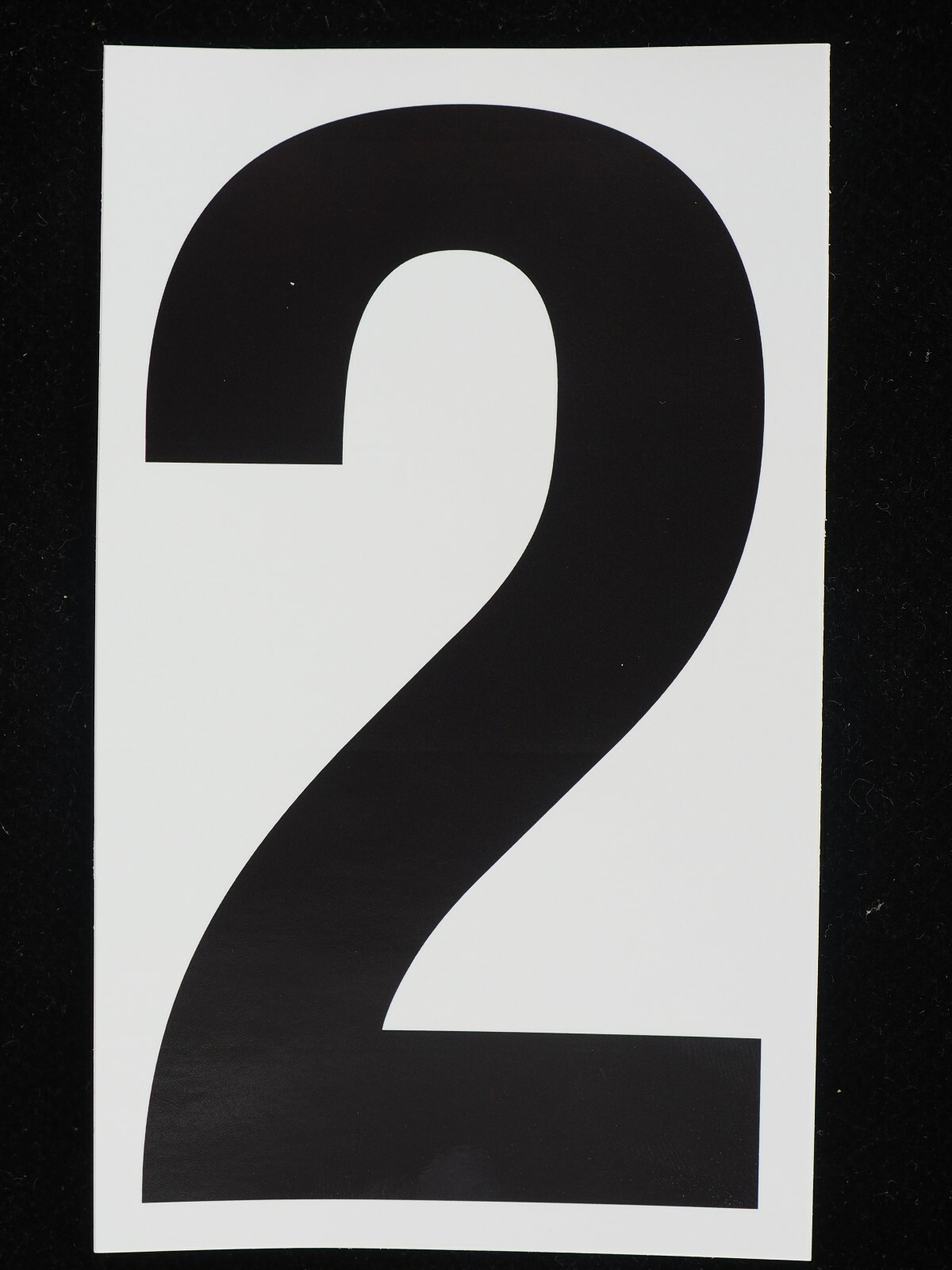 5" x 3" Stickers Vinyl Adhesive Address Numbers Black & White MADE IN USA