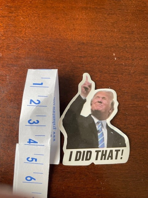 12pcs Trump Stickers 3.5 x 5cm I Did That Grocery or Gas Pump Stickers US seller