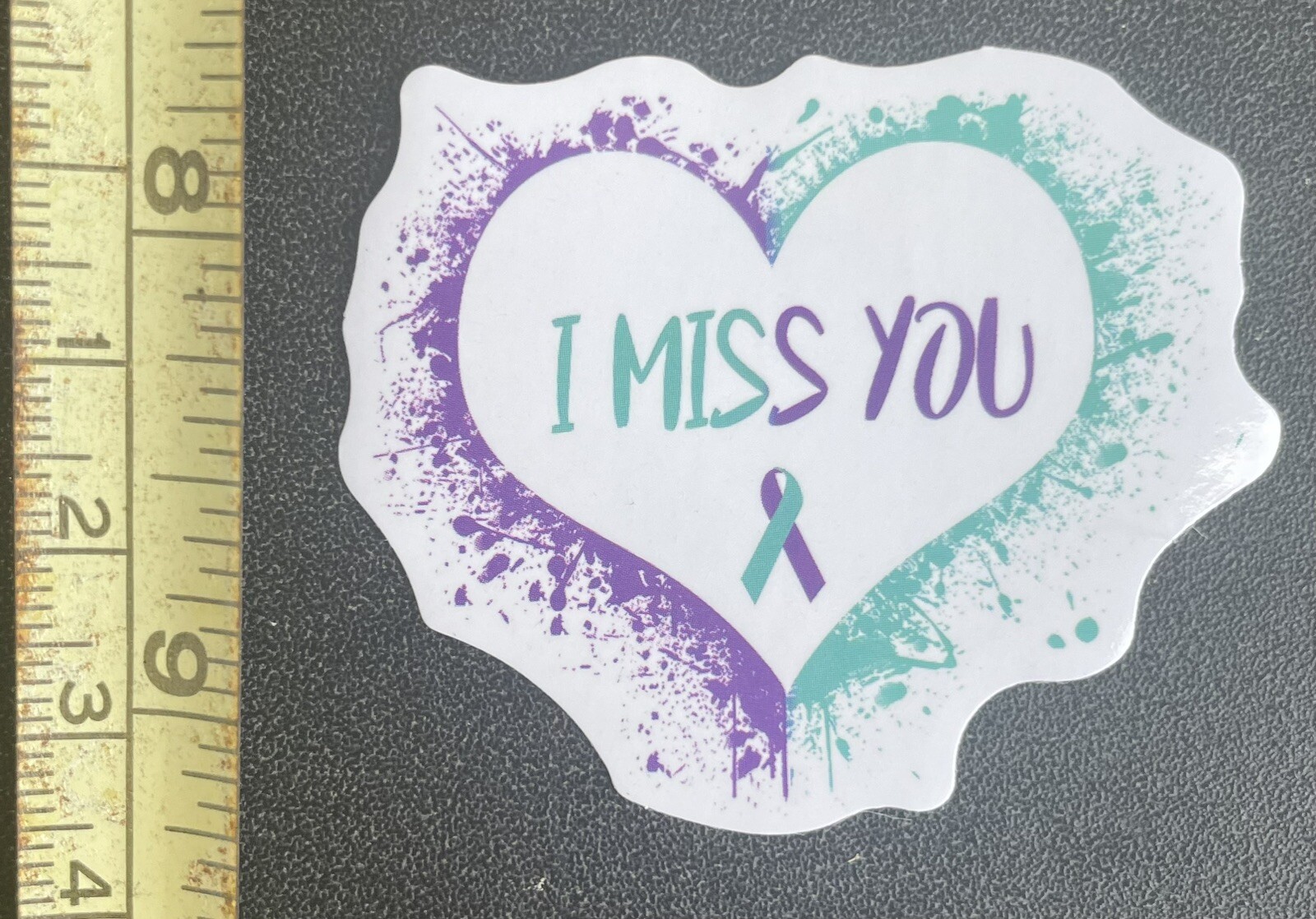 20 Suicide Prevention Awareness Stickers Purple Teal As Shown