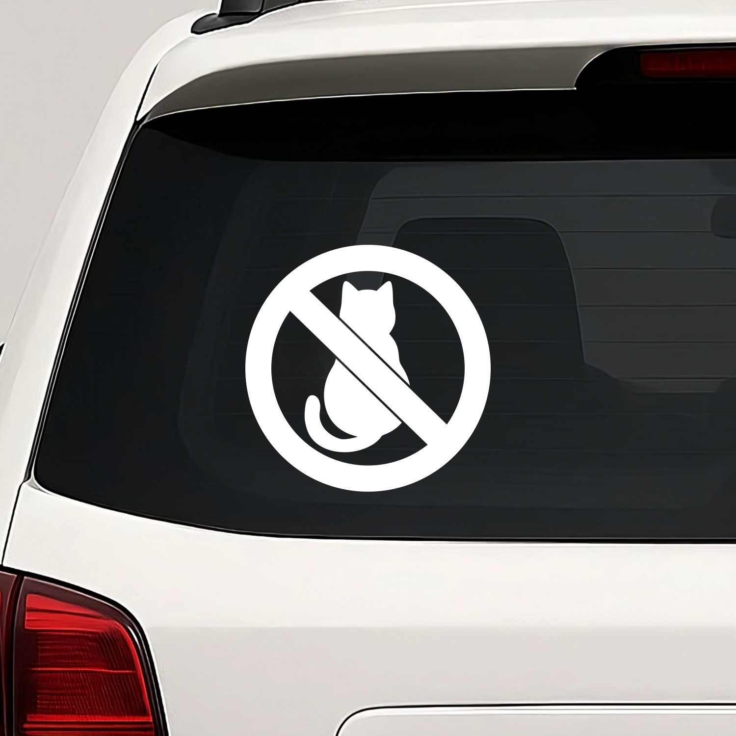 NO Cats Vinyl Die Cut Decal Sticker – Cat Pet Not Allowed Warning Animal Sign
