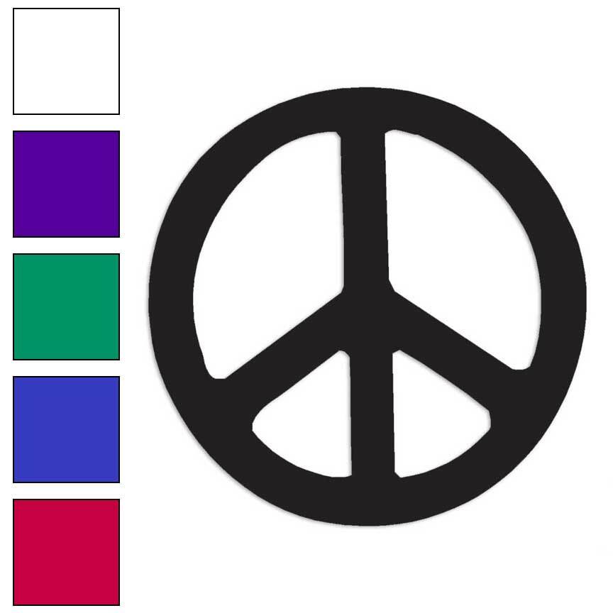 Peace Sign, Vinyl Decal Sticker, Multiple Colors & Sizes #941