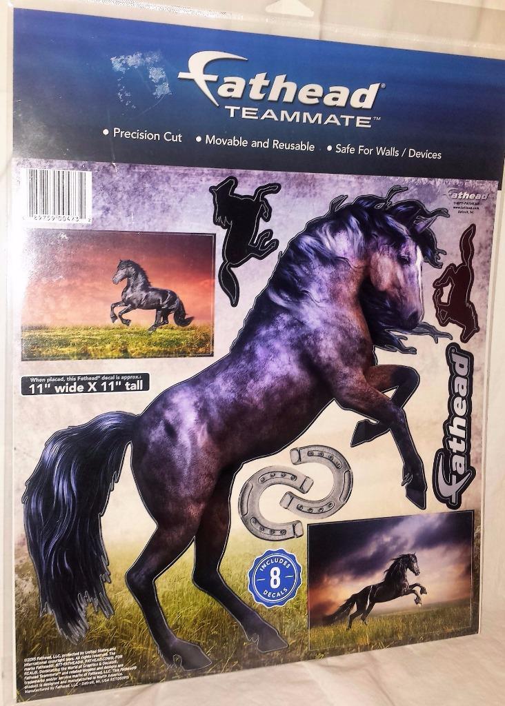 Fathead Dark Horse rearing 11" x 11" Teammate series 8 decals reusable stickers