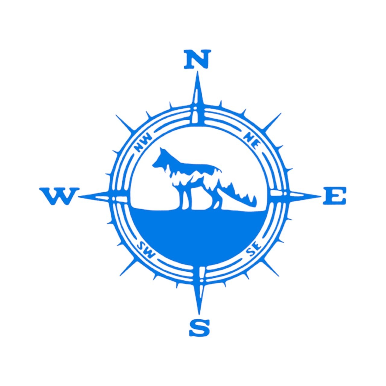 COMPASS FOX MOUNTAINS Vinyl Decal for Jeep Car Truck Bumper Wall Window