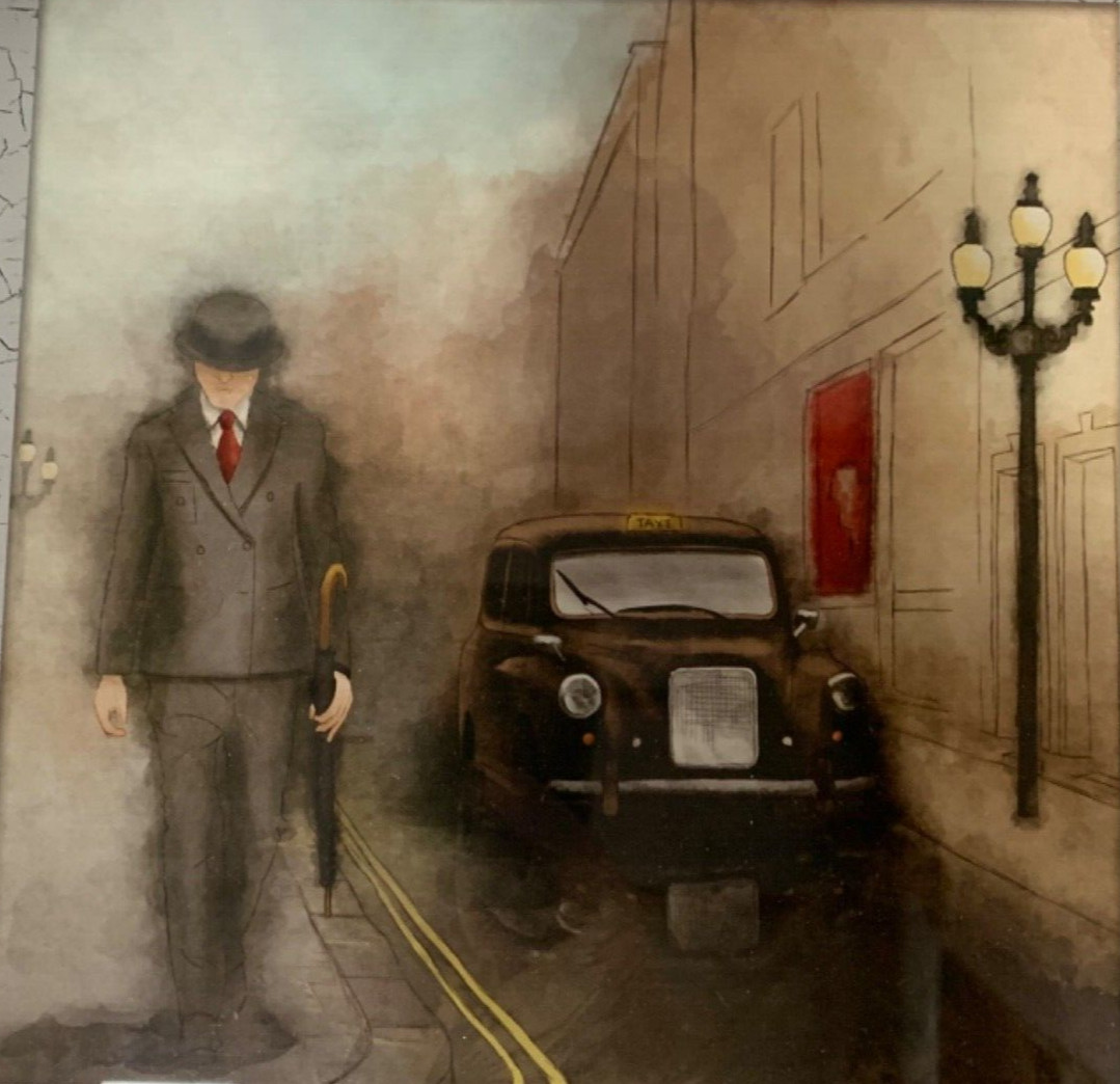 Art Deco 1920s Roaring Twenties Street Scene Wall Art Home Decor
