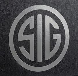– SIG Decal – (Grey, 3 X 3) – Vinyl Car Bumper Sticker, , Truck, Window, Moto…