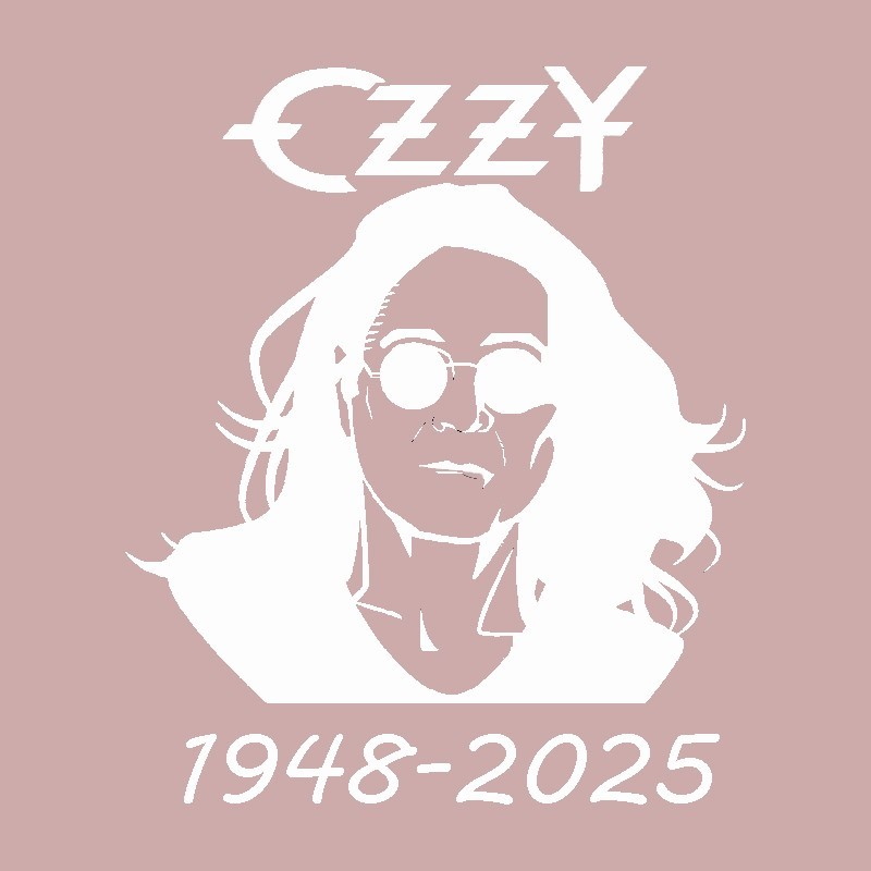 ozzy osbourne Five inch vinyl self adhesive car window/laptop sticker