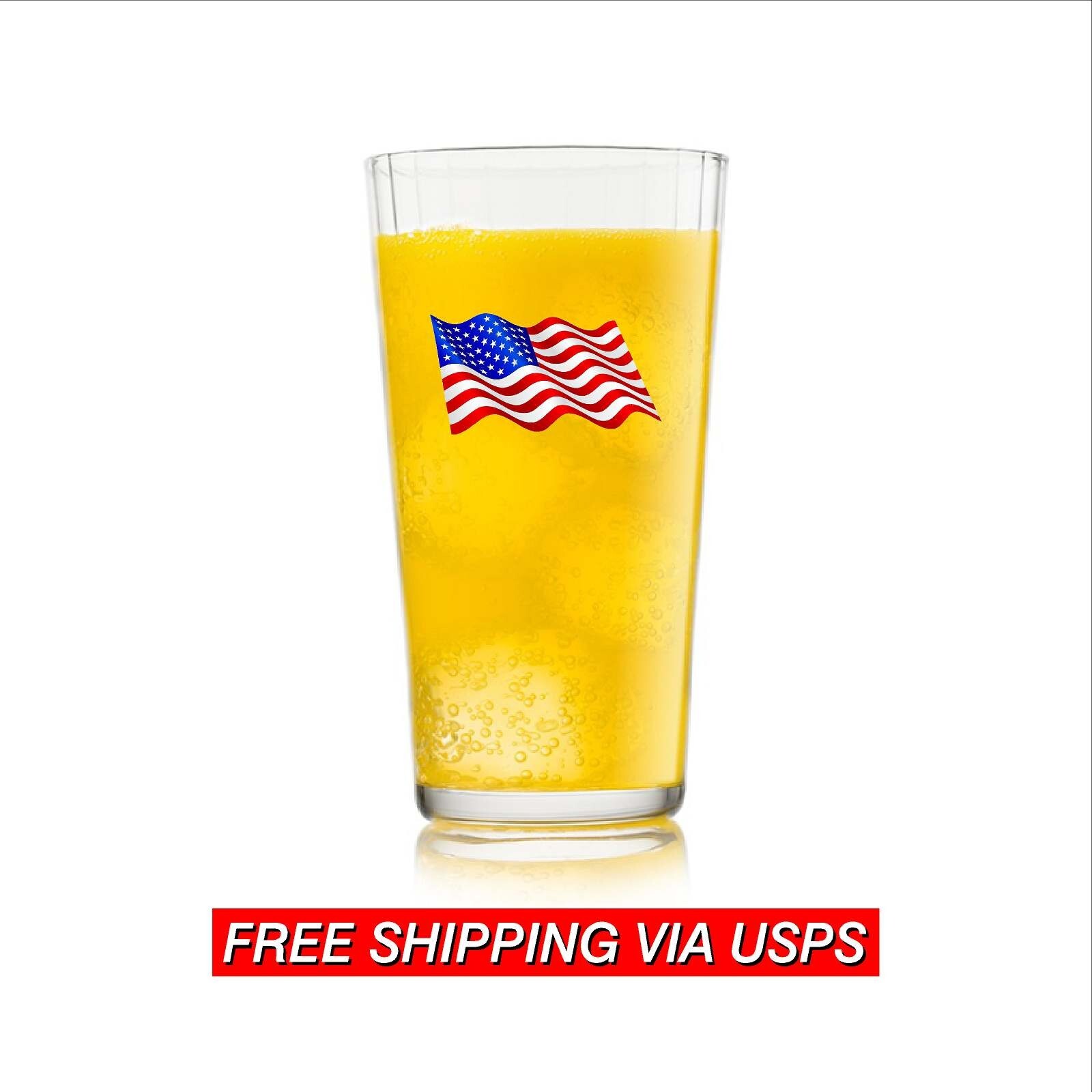 Rolls of Peel & Stick Waving American Flag Stickers