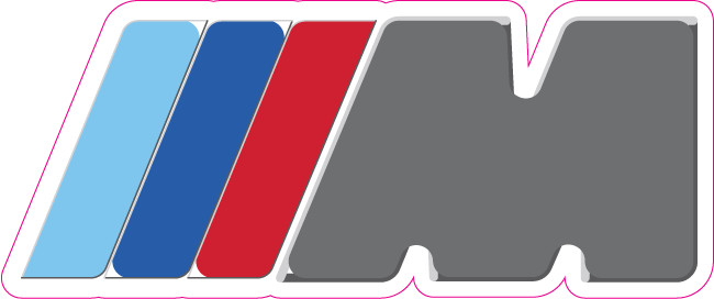 BMW M Series Vinyl Sticker for Cars, Laptops, Water Bottles – Custom Sizes