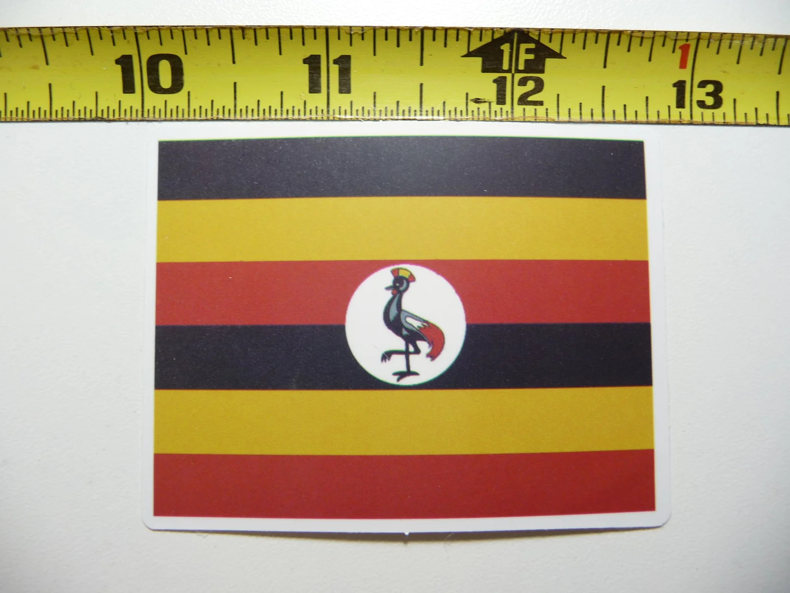 UGANDA FLAG SMALL STICKER DECAL COUNTRY PRIDE NATION GOVERNMENT FUNNY
