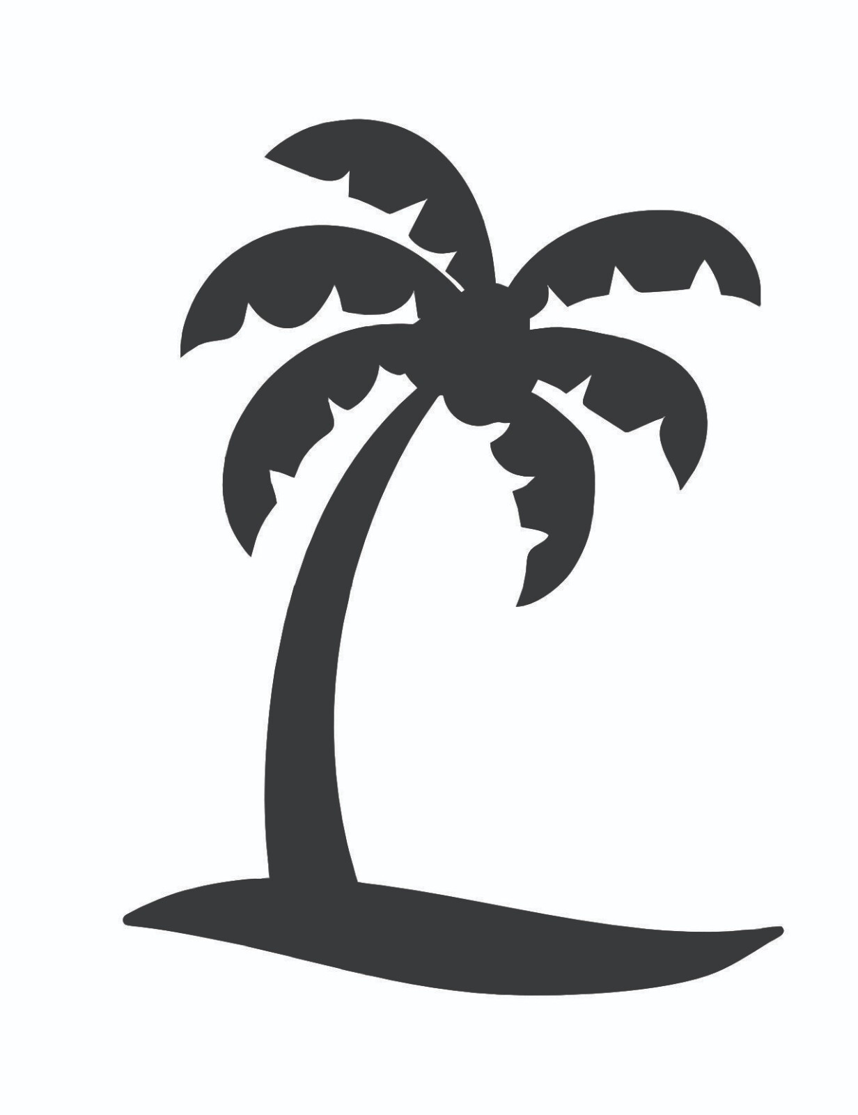 Vinyl Decal Palm Tree Style #1 Transfer Sticker Premium Quality Outdoor Vinyl