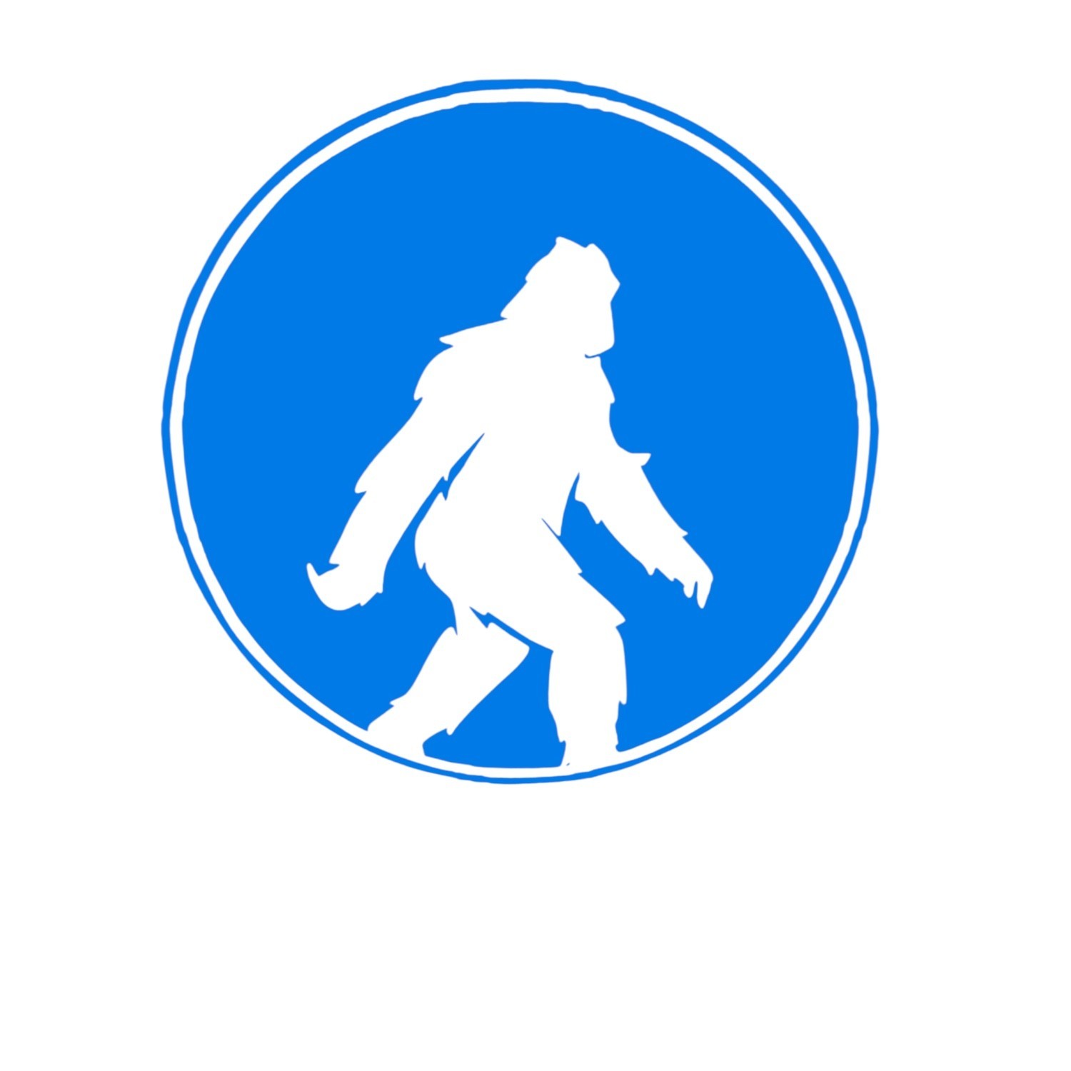 bigfoot in circle vinyl decal for cars trucks laptop most smooth surfaces