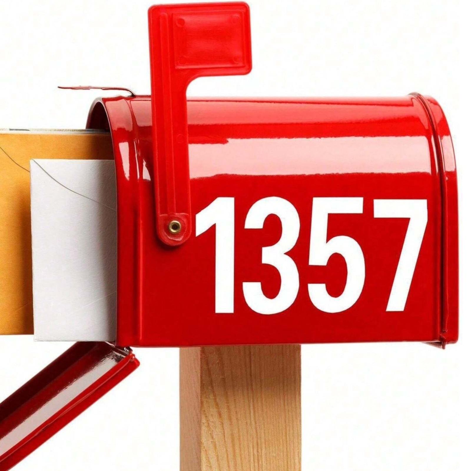Super Reflective Mailbox Numbers Decal Address Sign House Number Vinyl Sticker