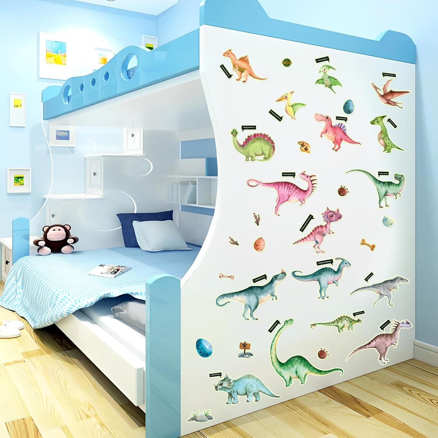 Waterproof Dinosaur Wall Stickers for Kids